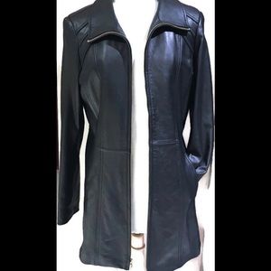Ellen Tracy Soft Leather Coat. FREE SHIPPING!